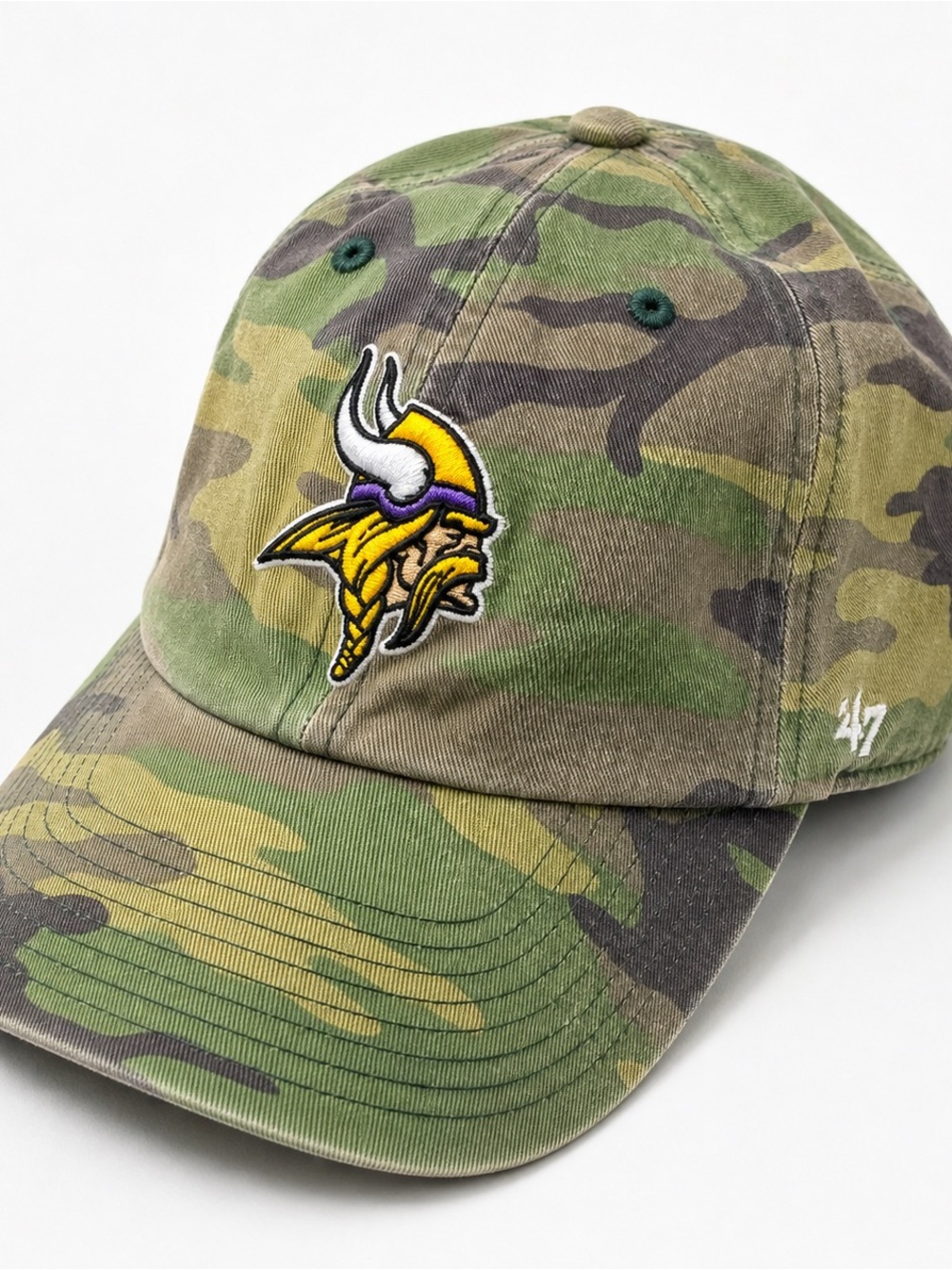 ’47 Minnesota Vikings Camo Adjustable Strapback Hat